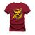 Camiseta Unissex T-Shirt 100% Algodão Estampada Urso Ex Espadachin Bordô