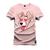 Camiseta Unissex T-Shirt 100% Algodão Estampada Vagabundo_x000D_ Rosa