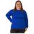 Camiseta UV Feminina Manga Longa Praia Blusa Proteção Solar Térmica Segunda Pele Piscina Sol Azul royal