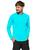 Camiseta UV Manga Longa Proteção Solar UV50+ Conforto Azul turquesa