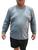 Camiseta UV Plus size Dry anti-odor Esporte Academia Corrida Cinza