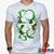 Camiseta Yoshi 100% Algodão Super Mario Bros Geeko Branco gola v