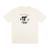 CamisetaOversized Basic Streetwear Burnout Estampada Camisa 100% Algodão Off white