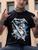 Camisetas Bandas Algodão Unissex Metallica Nirvana Slipknot Ramones Acdc Guns n' Roses Azul turquesa