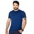 Camisetas Dry Fit Lisa Masculina Esporte Casual Caimento perfeito Azul