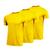 camisetas dry fit masculina treino musculação academia tecido anti suor kit 3 3 amarelo