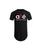 Camisetas Longline Masculinas Swag Oversize Camisas Estampada Básica Algodão Blusa Overzized  Slim Casual Fit Cruz Gospel Evangélica Cristão Presente Preto