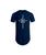 Camisetas Longline Swag Oversize Camisas Masculinas Estampada Básica Algodão Blusa Cruz Gospel Evangélica Cristão Presente Azul, Marinho