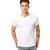 Camisetas Masculinas Slim Básicas Algodão Premium Malha 30.1 Branco