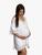 Camisola Amamentação + Robe Gestante Luxo Maternidade Pós-parto Branco