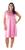 Camisola Feminina Adulto linha Plus Size Regata com Detalhe Bordado Rosa chiclete