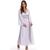 Camisola Longa com Robe Luxo Lua de Mel Moda de Baixo - ES214-219 Branco
