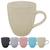 Caneca Colecionável Ceramica Lisa Xícara Café 310ml Colorida Bege