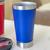 Caneca Copo Térmico Inox Cerveja 550 Ml Com Tampa E Abridor Azul/Royal