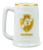 Caneca De Porcelana Branca Dourada Time Vasco Da Gama 500 Ml Dourado