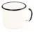 Caneca Esmaltada Ewel Nº 8 370ml Branca