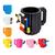 Caneca Lego Bloco De Montar Peças 3d Plastico Color - 420ml Preto