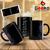 Caneca Pantera Negra Wakanda Forever Black Panther Geeko Preto