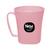 Caneca Plástica Multiuso 410ml Coloridas Caneca Escolar Caneca Baby Café Leite Chá Água ( Não e para Sublimar ) Rosa Baby