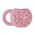 Caneca Rosquinha Donuts 450 ML Cerâmica 3D Decoração Rosa granulado