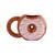 Caneca Rosquinha Donuts 450 ML Cerâmica 3D Decoração Marrom chantily