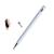 Caneta Digital Stylus p CelularTablet Samsung iPhone iPad Smartphone Kindle Notebook 2em1 Touch Capacitiva Ponta Fina p Desenhar Escrever + Luva  Branco