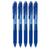Caneta Gel PENTEL Energel Retrátil 0.5mm KIT 5 Unidades - Escolha a Cor Azul