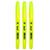 Caneta Marca Texto Neon Kit 7 Cores Fluorescente Ponta Chanfrada Amarelo