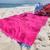 Canga Adulto Pompom Praia Piscina Moda Verão Rosa