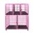 Canil Gaiola Modular 5 Lugares Cães Cachorro Pet Shop Tosa Rosa