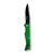 Canivete Dobrável Aço Inox Lamina Afiada Camping Multifunção Verde