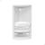 Cantoneira Porta Shampoo de Plástico Para Banheiro Instala Fácil Suporte Sabonete Box Grande Organizador Prateleira Chuveiro Branco