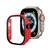 capa acrílico e tela de vidro embutido aple watch ultra 49mm Vermelho