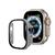 capa acrílico e tela de vidro embutido aple watch ultra 49mm Cinza