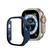 capa acrílico e tela de vidro embutido aple watch ultra 49mm Azul Marinho