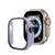 capa acrílico e tela de vidro embutido aple watch ultra 49mm Lilás