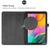 Capa Agenda Para Tablet Samsung Galaxy Tab A 10.1" (2019) SM-T510 / T515 + Película de Vidro Preto
