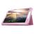 Capa Agenda Para Tablet Samsung Galaxy Tab E 9.6" SM- T560 / T561 / P560 / P561 + Película de Vidro Rosa Escuro
