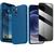 Capa Aveludada Anti Impacto iPhone 14 + Pelicula Privacidade Azul-marinho