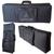 Capa Bag Master Luxo Para Teclado Casio Ctk-6200 Preto Cinza