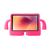 Capa Bonequinho Infantil Iguy Para Tablet Samsung Tab A 8" (2017) SM- T380 / T385 Rosa-claro