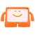 Capa Bonequinho Infantil Iguy Para Tablet Samsung Tab A 8" (2019) SM- T295 / T290 / T297 Laranja