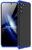 Capa Capinha 360 Fosca Anti Impacto Samsung Galaxy S21 6.2 Preta com azul