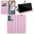 Capa Capinha Carteira Moto G60 Tela 6.8 Case Couro Flip Top Rosa