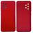 Capa Capinha Case A32 5G da Samsung Galaxy Silicone Aveludado Proteção de Câmera Colorida Vermelho
