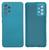 Capa Capinha Case A32 5G da Samsung Galaxy Silicone Aveludado Proteção de Câmera Colorida Azul Tiffany
