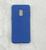 Capa Capinha Case A6 Samsung Galaxy Silicone Aveludado Proteção de Câmera Colorida Azul Marinho