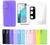Capa Capinha Case Colorida Compativel Com Samsung Galaxy S20 FE + Pelicula 3D Tela de Camera e Traseira Fibra ROXO