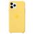 Capa Capinha Case Compatível Com iPhone 11 Pro Silicone Rígido e Interior Aveludado Toque Suave Amarelo