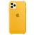 Capa Capinha Case Compatível Com iPhone 11 Pro Silicone Rígido e Interior Aveludado Toque Suave Amarelo-mostarda